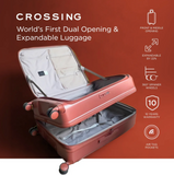 CROSSING INVI 30" Large Expandable Luggage With Front & Middle Access